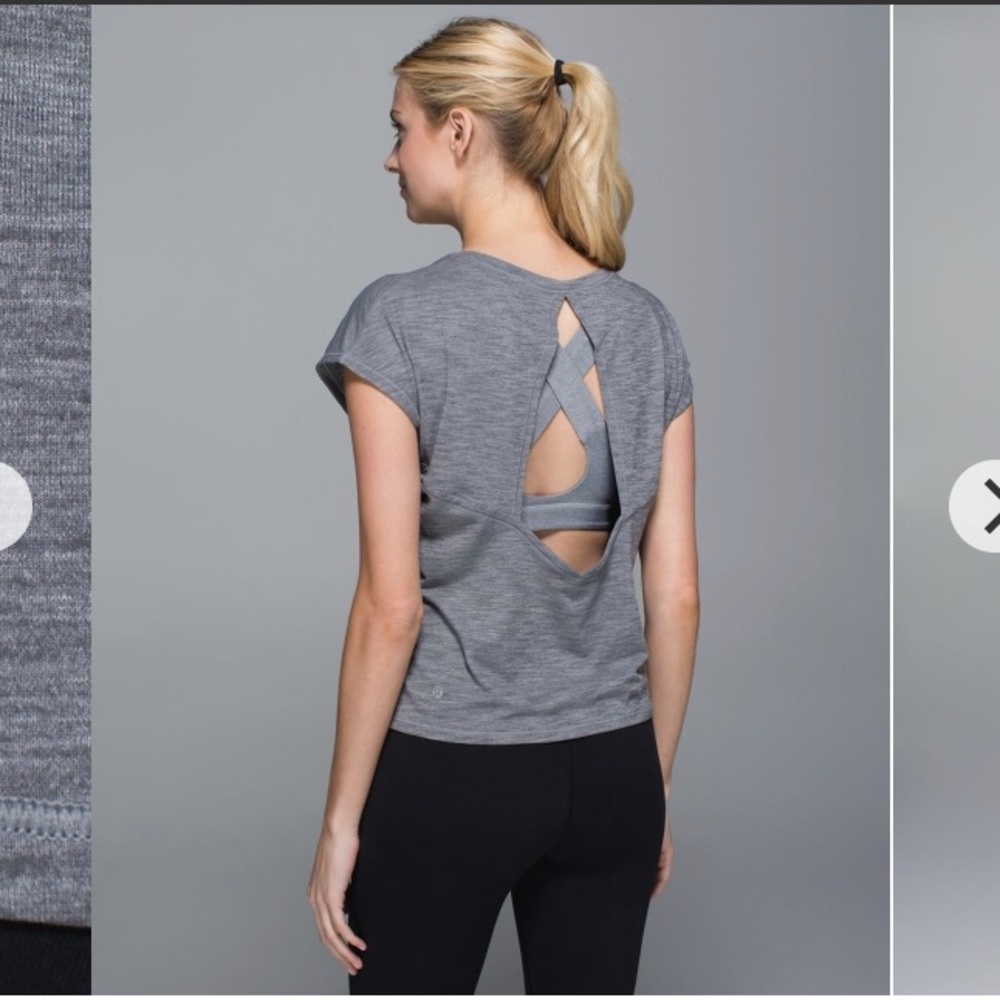 Lululemon Sweaty Or Not Crop Tee size 8